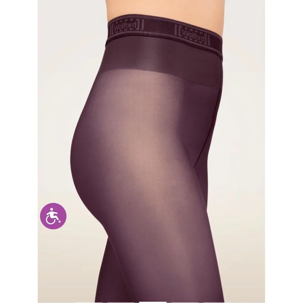 NWT Wolford Neon 40 Black Tights Size XS